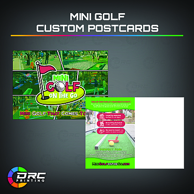 Mini Golf Custom Postcards