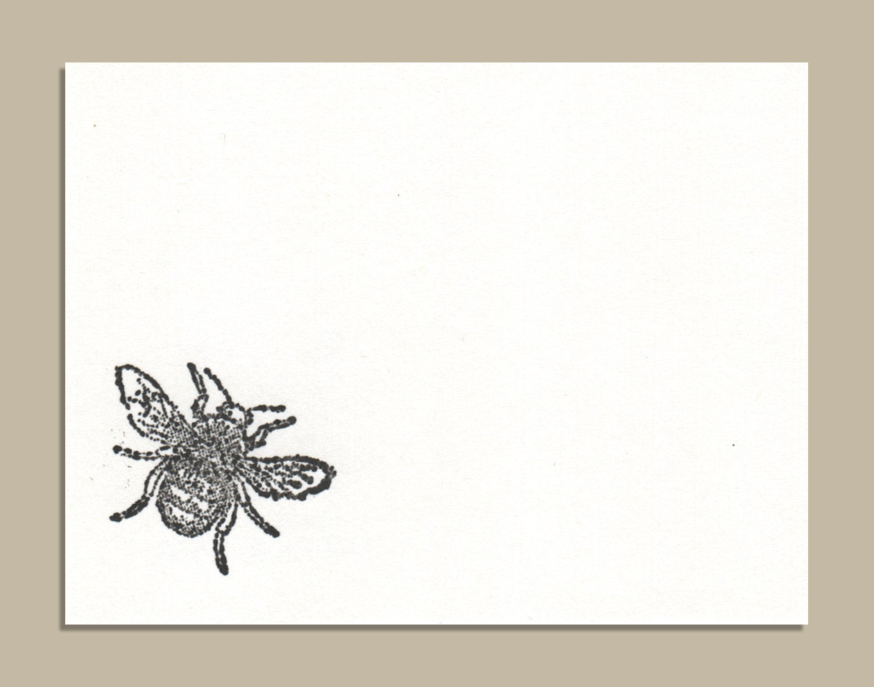 Mini Stamp Card Bee