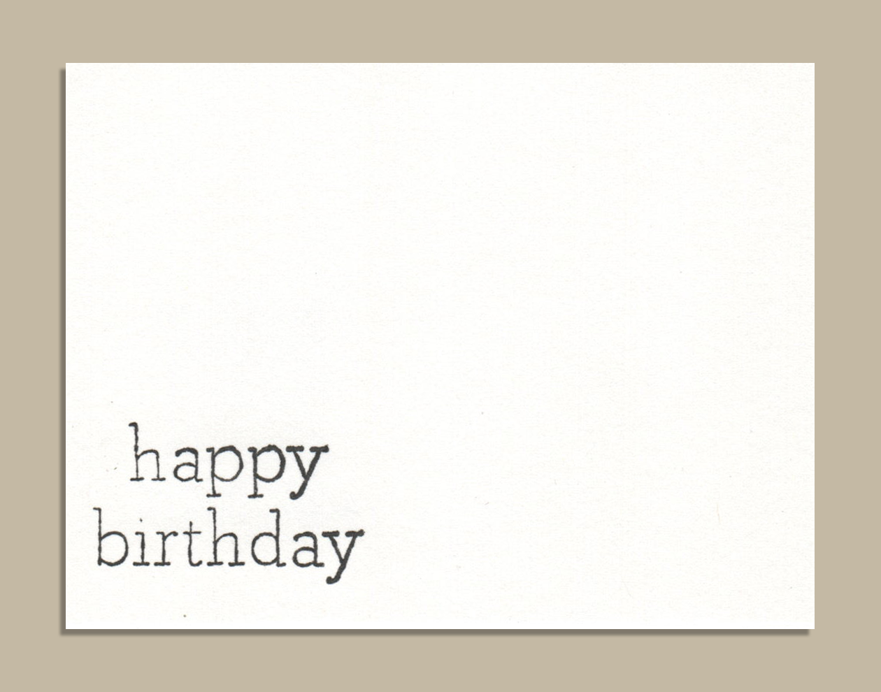 Mini Stamp Card Birthday