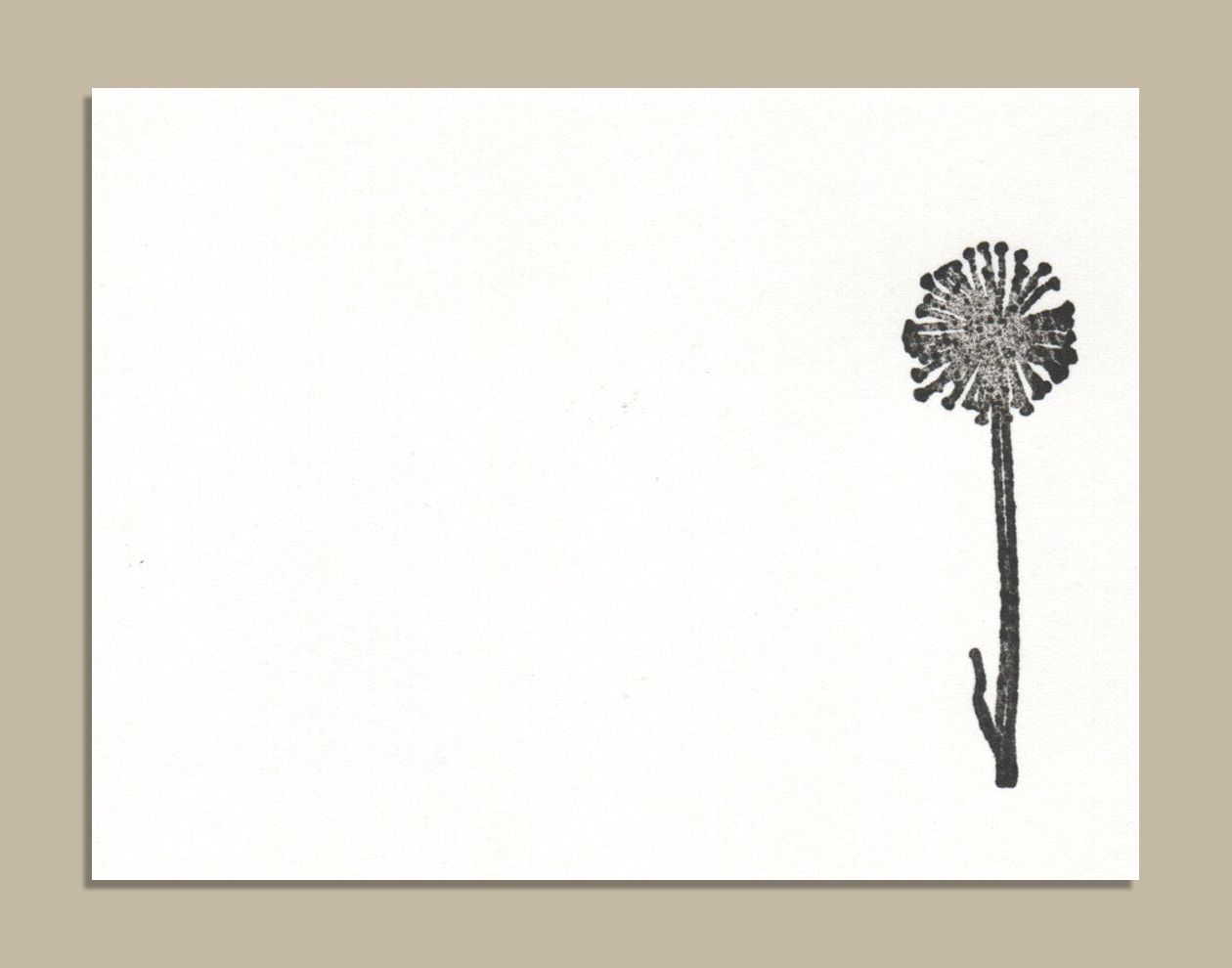 Mini Stamp Card Dandelion