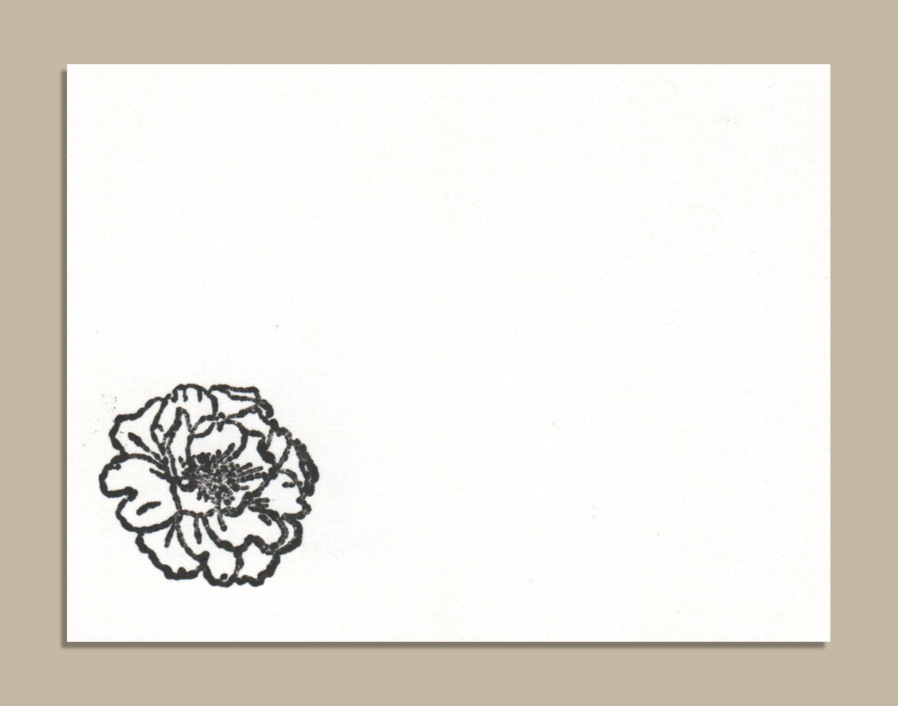 Mini Stamp Card Flower1