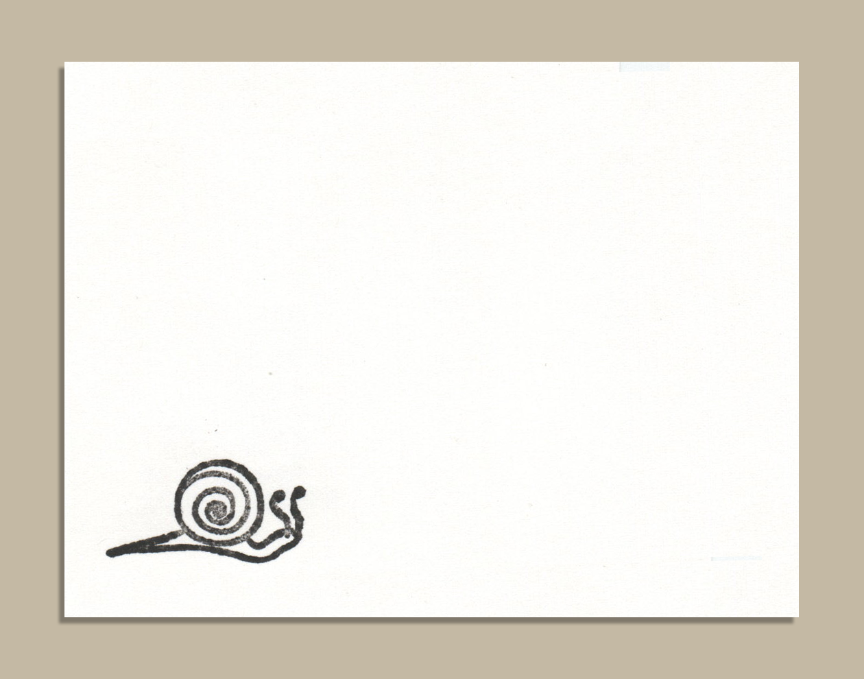 Mini Stamp Card Snail1