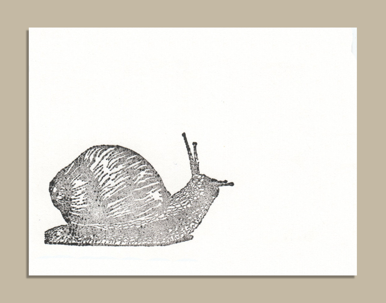 Mini Stamp Card Snail2