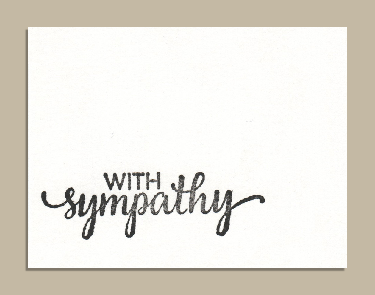 Mini Stamp Card Sympathy