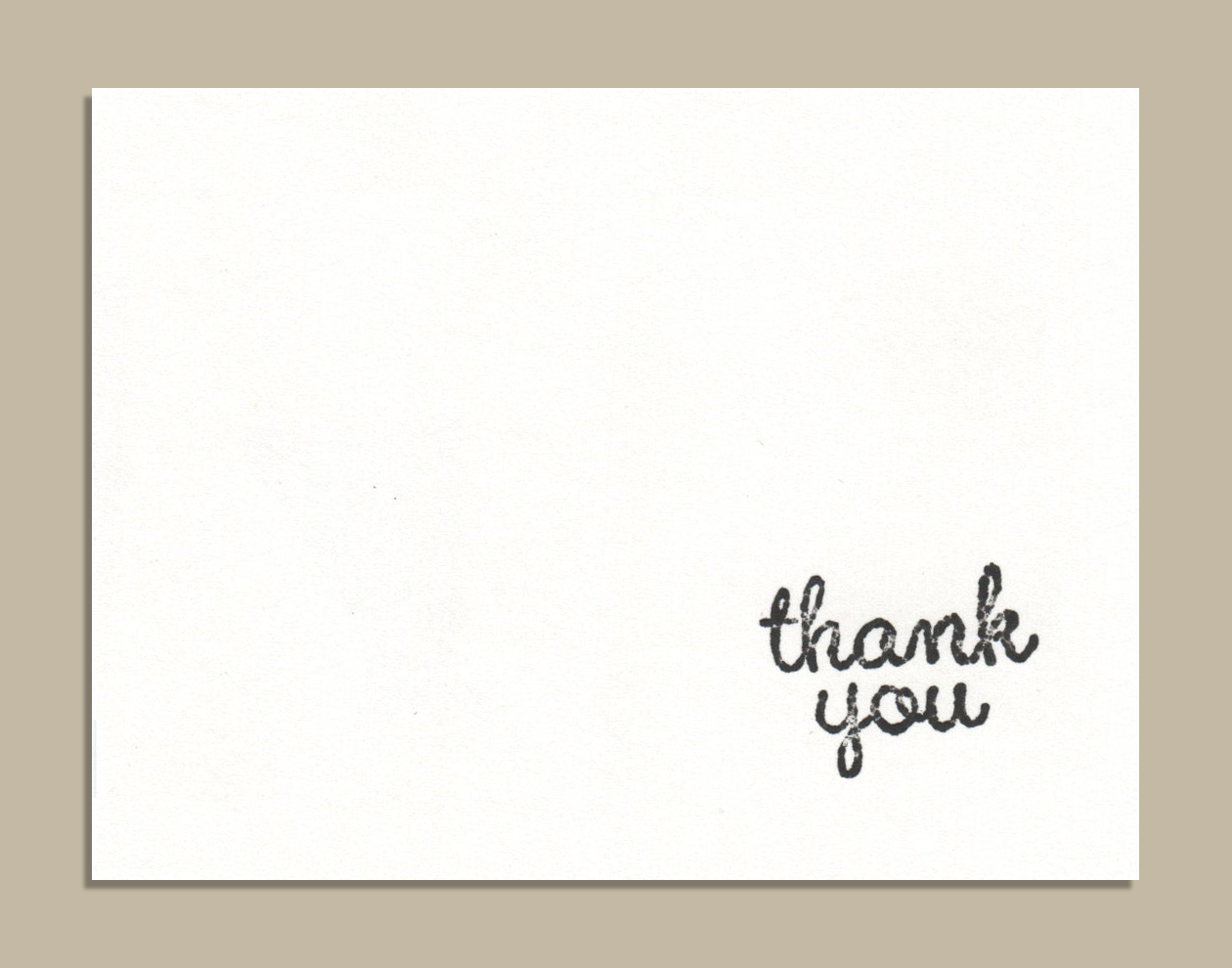 Mini Stamp Card Thank You