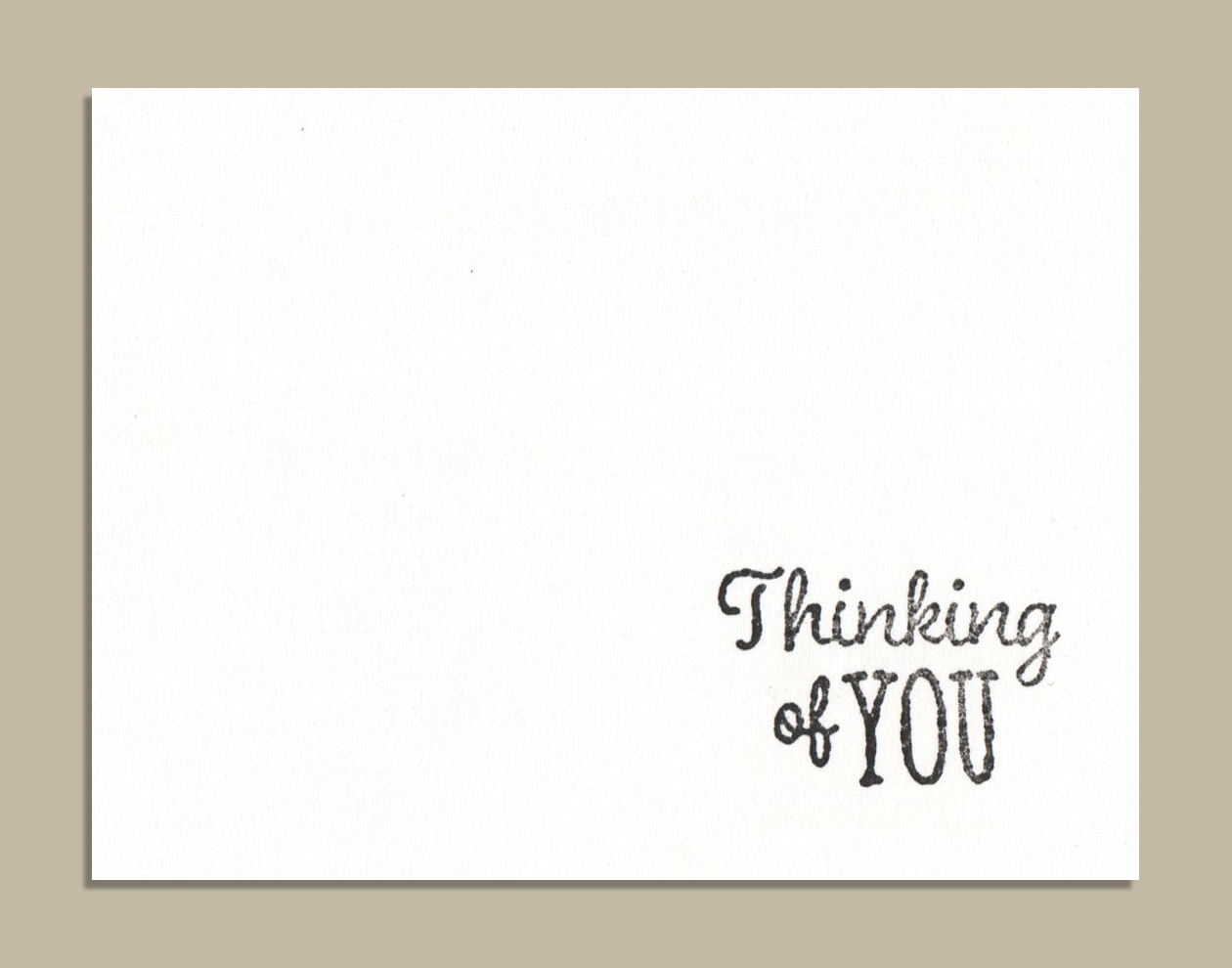 Mini Stamp Card Thinking