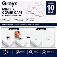 PVC Minifix Caps | White | Pack of 10