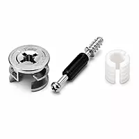 Minifix Cam Lock Bush and Rotor Screw Connector Set | Pack of 20