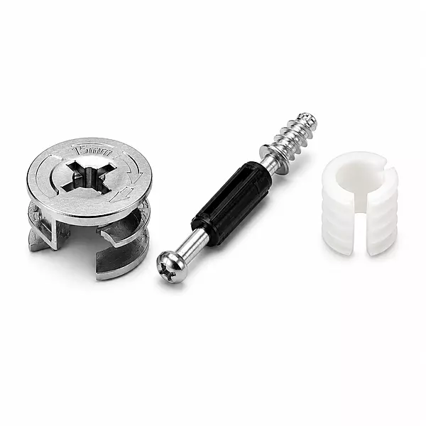 Minifix Cam Lock Bush and Rotor Screw Connector Set | Pack of 20