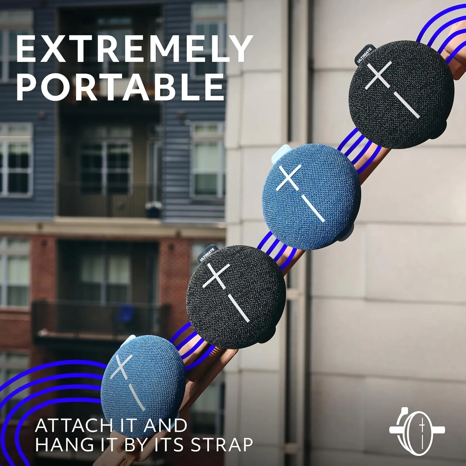 ULTIMATE EARS MINIROLL Ultra-Portable Waterproof Bluetooth Speaker