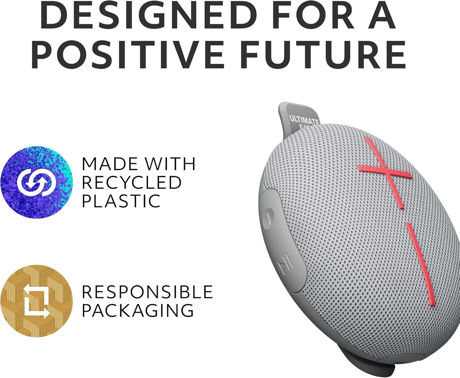 ULTIMATE EARS MINIROLL Ultra-Portable Waterproof Bluetooth Speaker