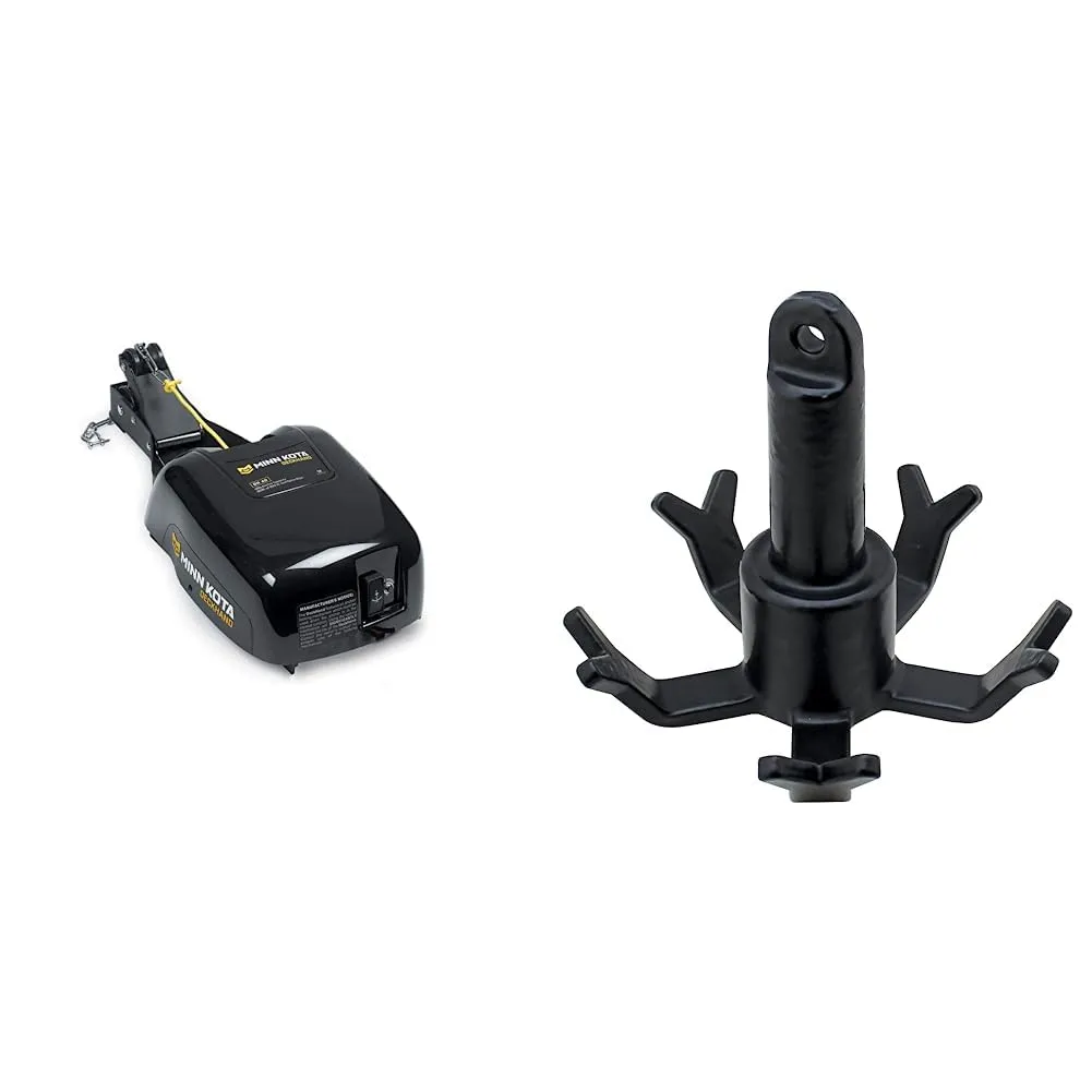 Minn Kota Deckhand DH 40 Pontoon Anchor Winch with 25 lb Gripper Anchor
