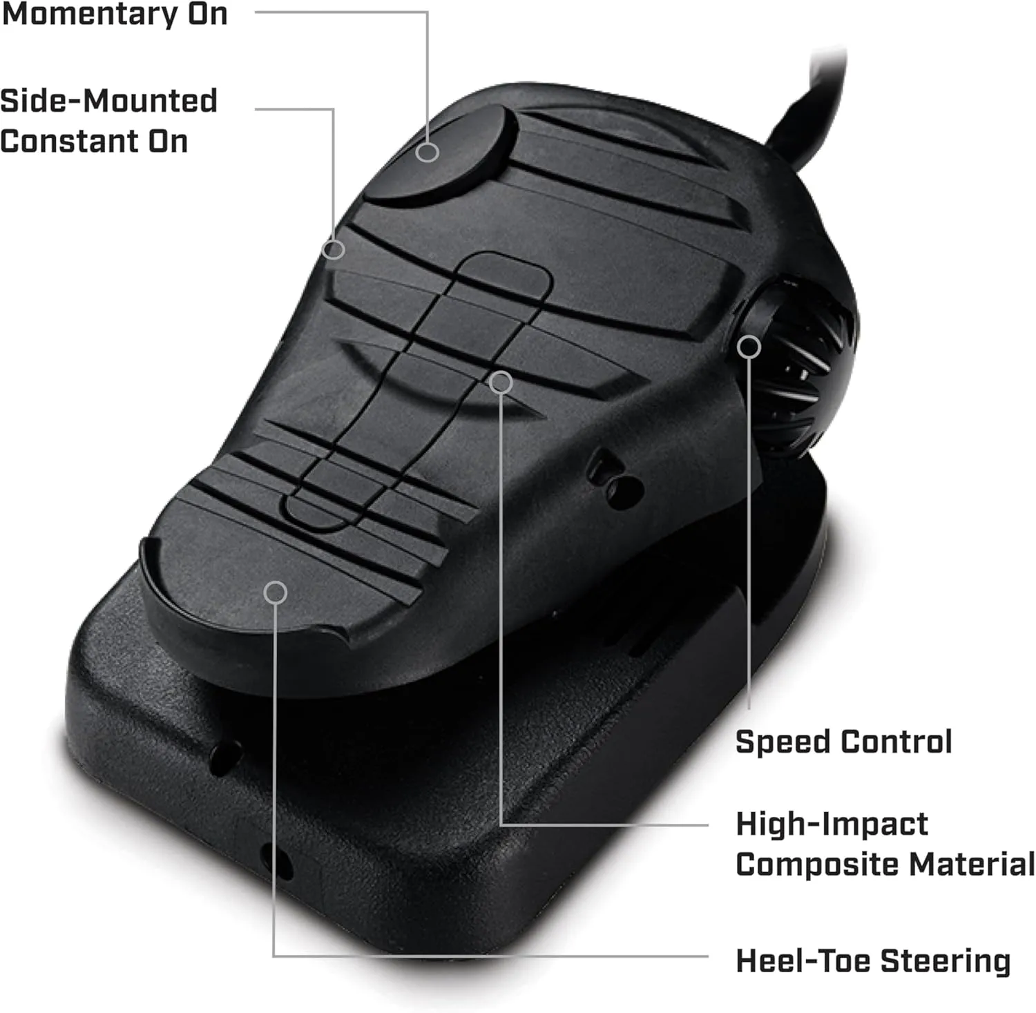 Minn Kota Edge Bow-Mount Electric Trolling Motor with Foot Pedal Control, 55 Lb. Thrust, 52 In. Shaft, Freshwater