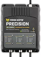 Minn Kota Precision MK-330PCL On-Board Battery Charger with 3 Charging Banks, 10 Amps per Bank One Size Chargers