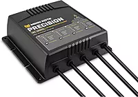Minn Kota Precision MK 460PCL On-Board Battery Charger with 4 Charging Banks, 15 Amps per Bank