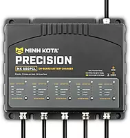 Minn Kota Precision MK-550PCL On-Board Battery Charger with 5 Charging Banks, 10 Amps per Bank