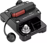Minn Kota 1865106 MKR-19 Waterproof Circuit Breaker Marine Motor Accessory, 60 Amps, Large, Black