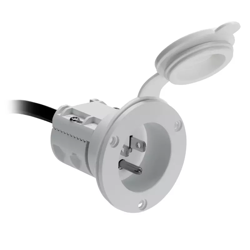 Minn Kota MKR-23 AC Power Port - White (Saltwater)