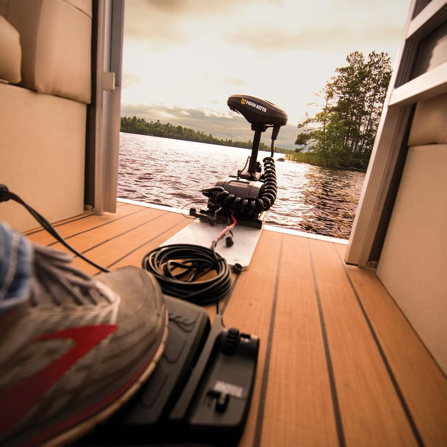 Minn Kota PowerDrive Bow-Mount Electric Trolling Motor with GPS, 55 Lb. Thrust, 54 in. Shaft, Freshwater One Size Bow Mount