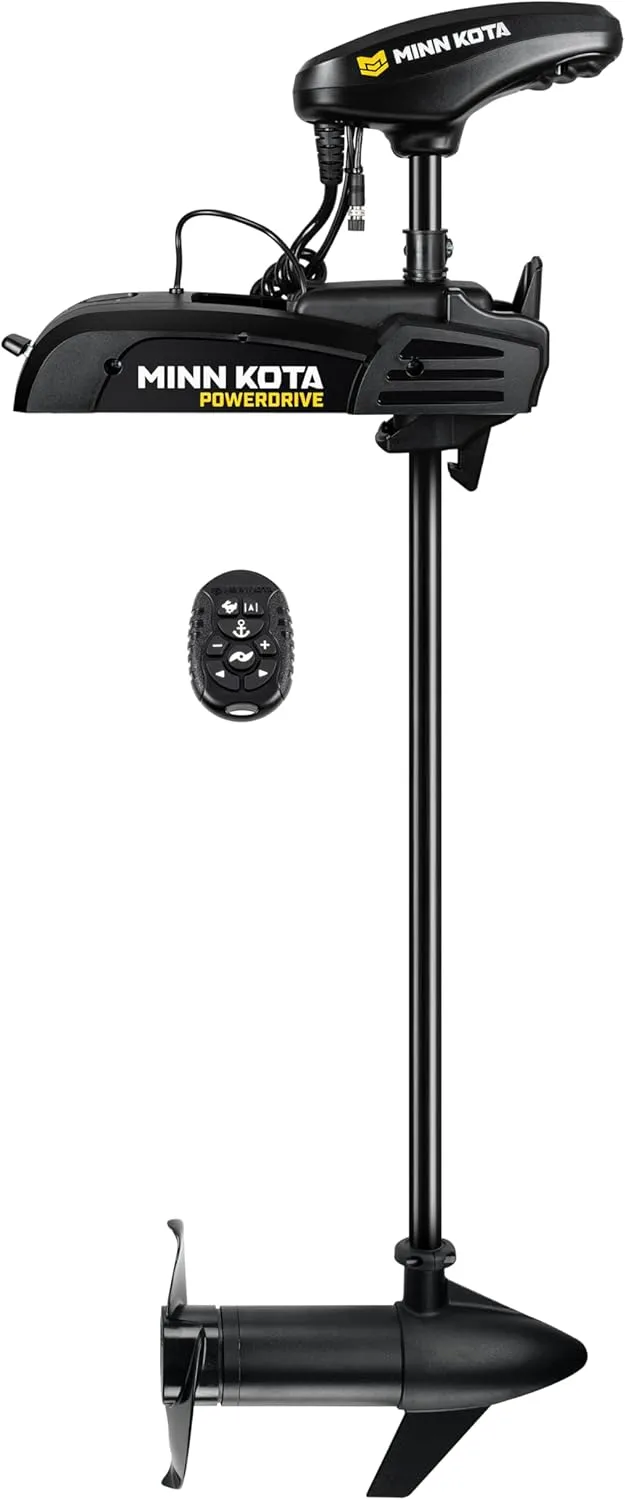 Minn Kota PowerDrive Bow-Mount Electric Trolling Motor with GPS, 55 Lb. Thrust, 54 in. Shaft, Freshwater One Size Bow Mount