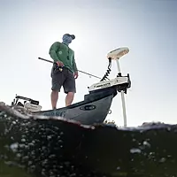 Minn Kota Riptide PowerDrive Bow-Mount Electric Trolling Motor with Micro Remote, 70 Lb. Thrust, 54 in. Shaft, Saltwater