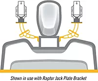 Minn Kota Raptor Direct Mount Angle Bracket, Black