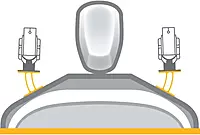 Minn Kota Raptor Direct Mount Angle Bracket, White