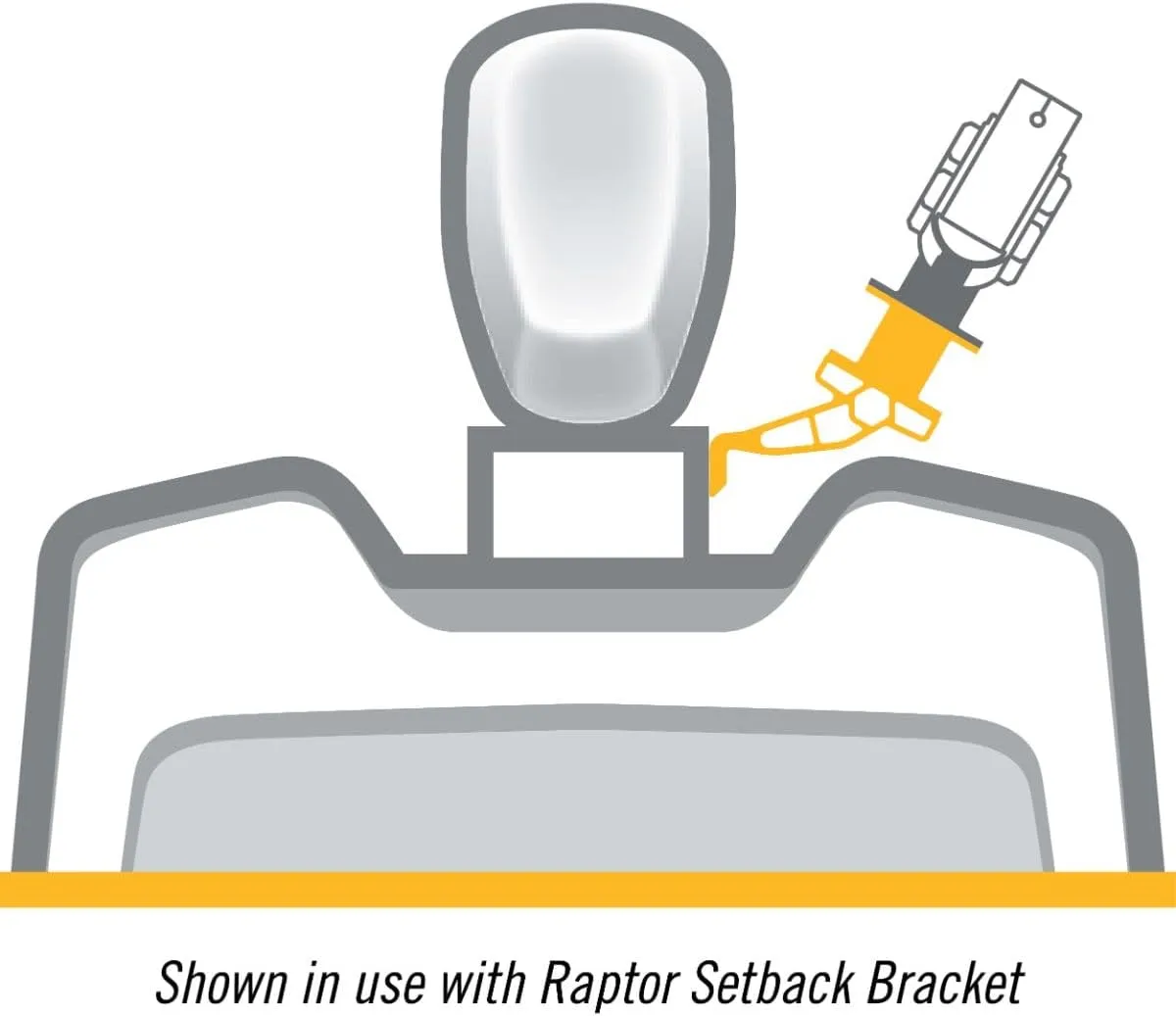 Minn Kota Raptor Jack Plate Adapter Bracket - Port, 2" Setback, 4" Rise, White