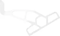 Minn Kota Raptor Jack Plate Adapter Bracket - Port, 2" Setback, 4" Rise, White