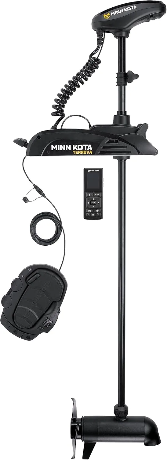 Minn Kota Terrova Bow-Mount Electric Trolling Motor with GPS, Spot-Lock, Dual Spectrum Chirp Sonar, 112 Lb. Thrust, 60 in. Shaft, Freshwater