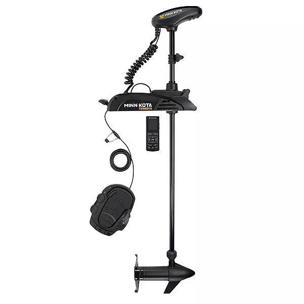 Minn Kota Terrova Bow-Mount Electric Trolling Motor with GPS, Spot-Lock, Dual Spectrum Chirp Sonar - in. Shaft, Freshwater