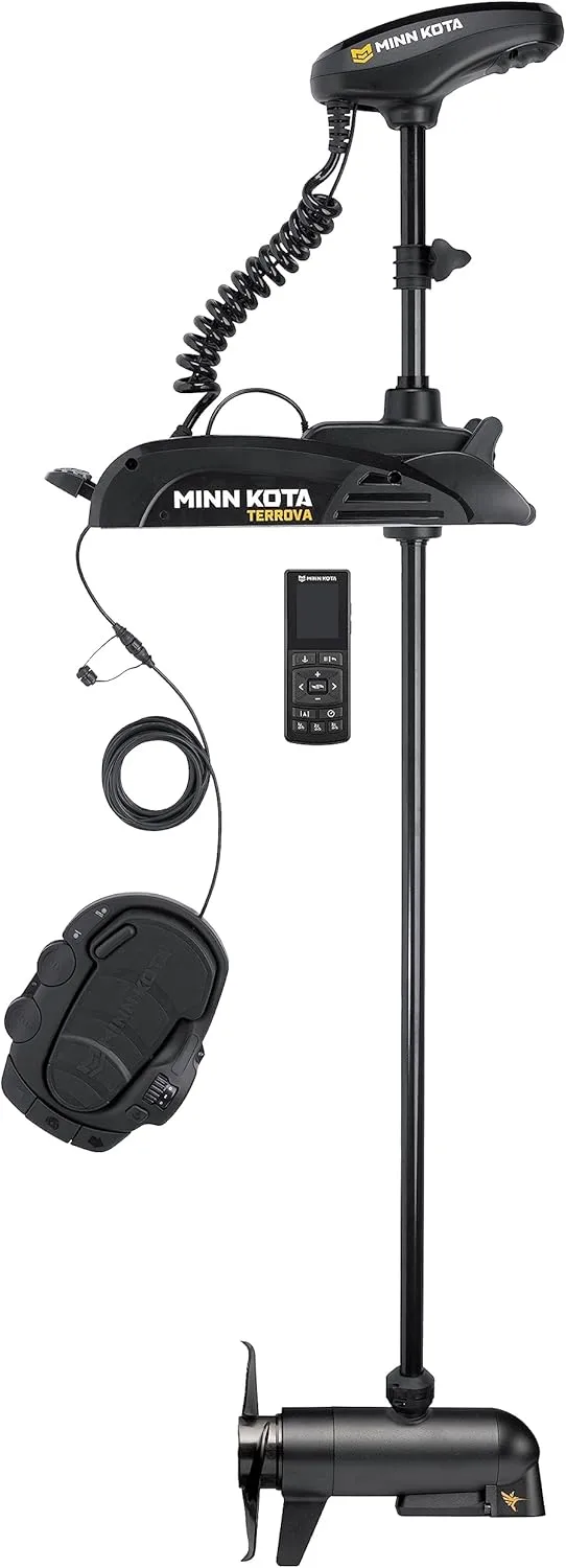 Minn Kota Terrova Bow-Mount Electric Trolling Motor with GPS, Spot-Lock, MEGA Down Imaging, 80 Lb. Thrust, 45 in. Shaft