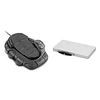 Minn Kota Terrova Electric Trolling Motor Foot Pedal and Quick Release Bracket Bundle Foot Pedal-Corded + Mount
