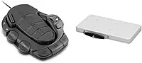 Minn Kota Terrova Electric Trolling Motor Foot Pedal and Quick Release Bracket Bundle Foot Pedal-Corded + Mount
