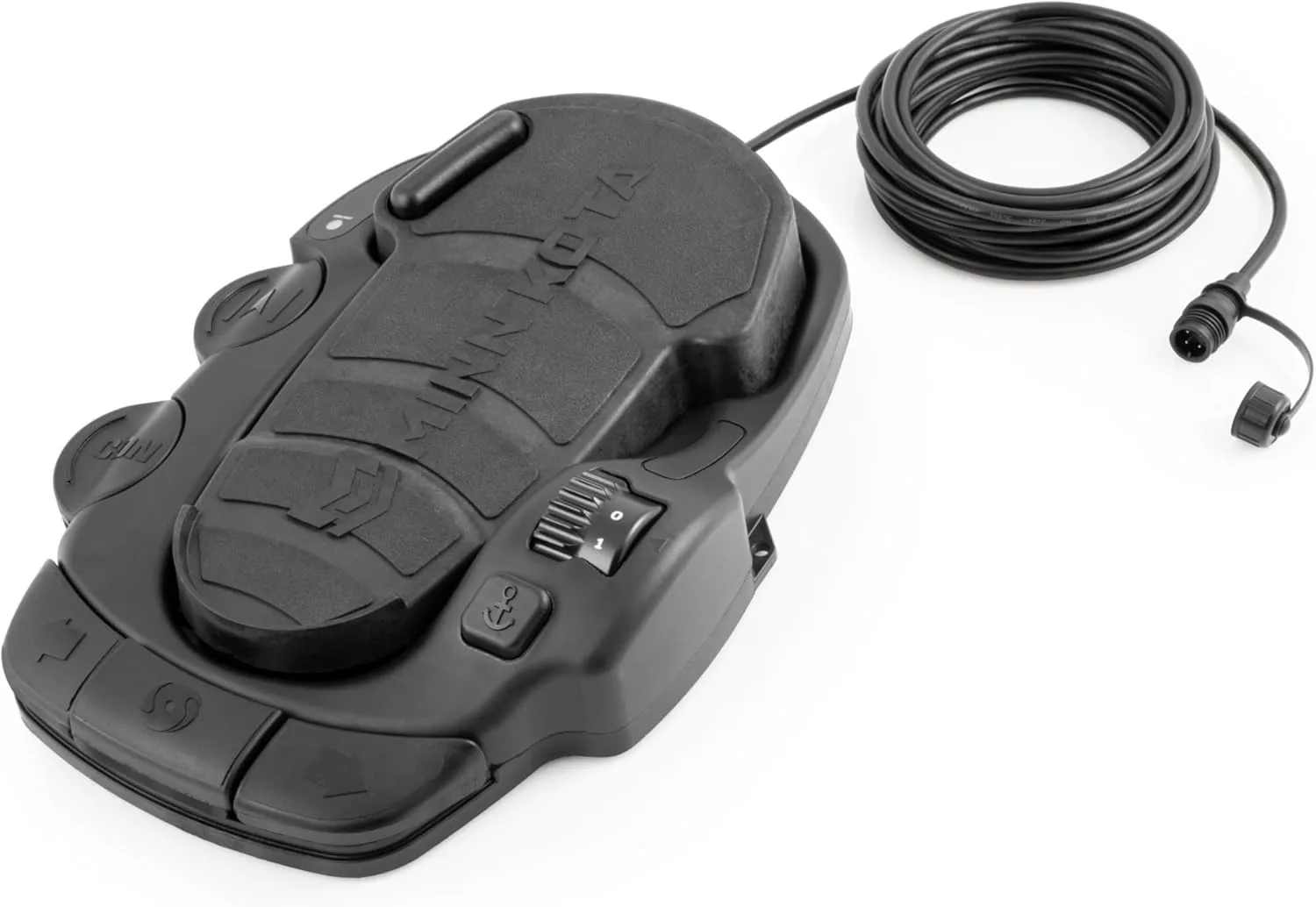 Minn Kota Terrova Electric Trolling Motor Foot Pedal and Quick Release Bracket Bundle Foot Pedal-Corded + Mount