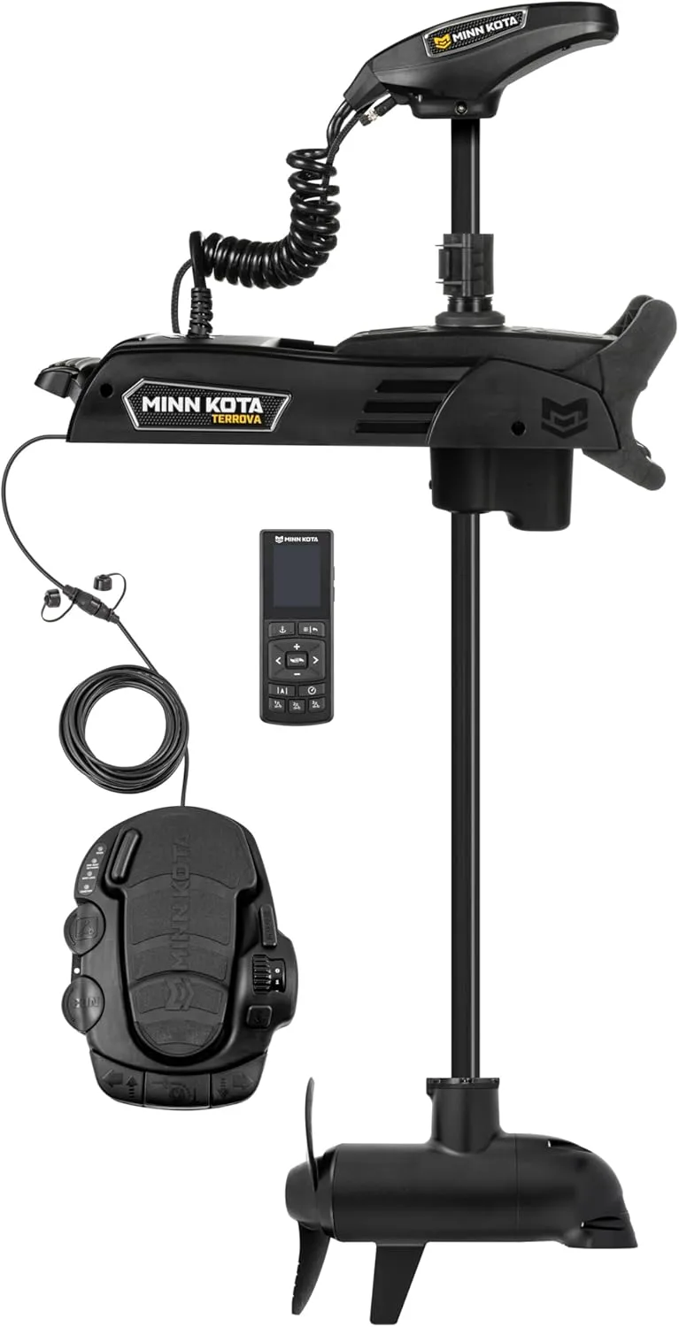 Minn Kota Terrova Quest Brushless Bow-Mount Electric Trolling Motor with Dual Spectrum Chirp Sonar, 90/115 Lb. Thrust