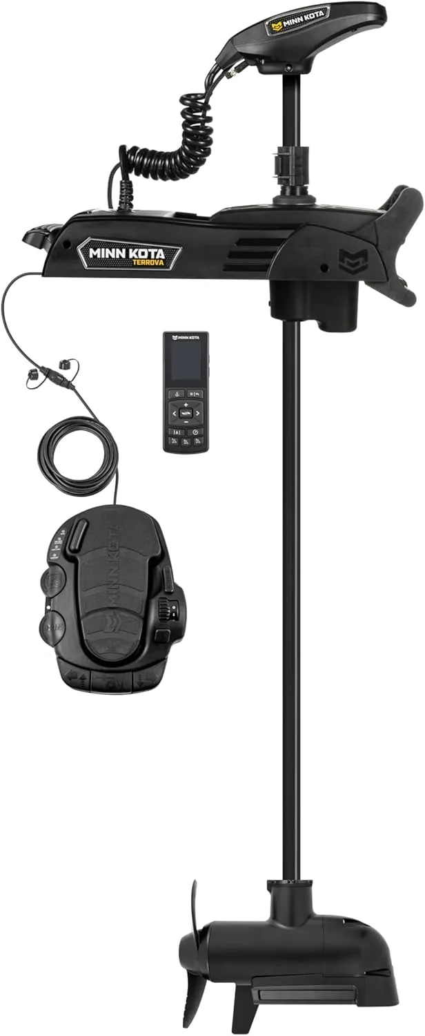 Minn Kota Terrova QUEST Brushless Bow-Mount Electric Trolling Motor, 90/115 lb Thrust, 60 in Shaft