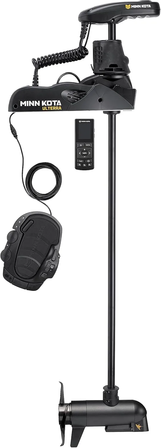 Minn Kota Ulterra Bow-Mount Electric Trolling Motor with MEGA Down Imaging, 112 Lb. Thrust, 60 in. Shaft, Freshwater One Size Bow Mount