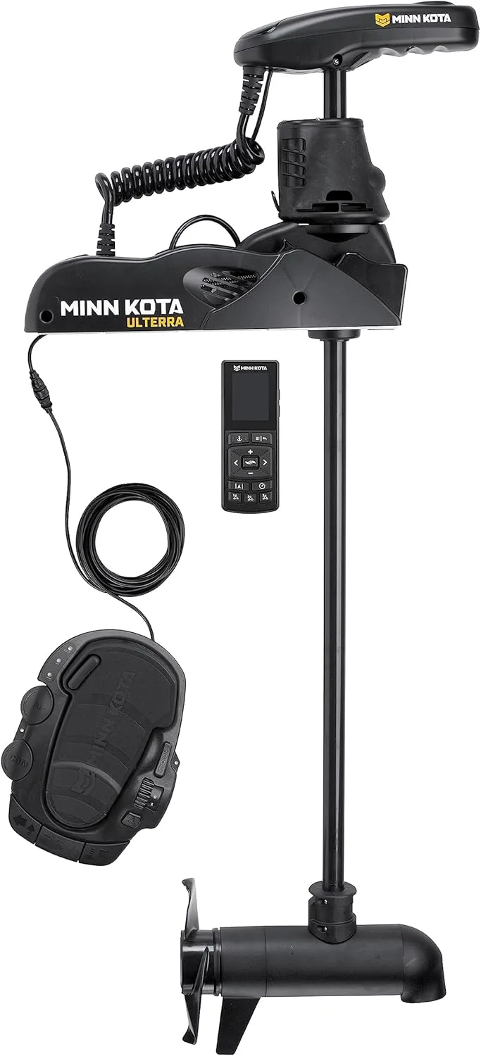 Minn Kota Ulterra Bow-Mount Electric Trolling Motor with Dual Spectrum Chirp Sonar, 80 Lb. Thrust, 60 in. Shaft, Freshwater One Size Bow Mount