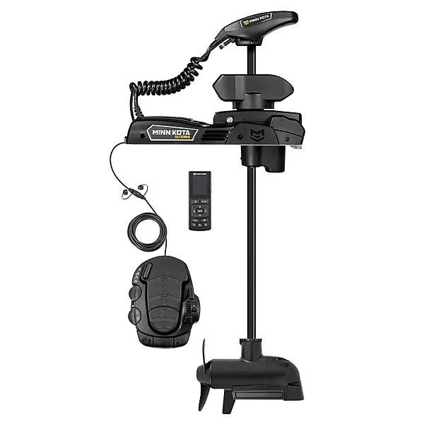 Minn Kota Ulterra QUEST Brushless Bow-Mount Electric Trolling Motor with Spot-Lock, MEGA Side Imaging, 90/115 Lb. Thrust, 45 In. Shaft, Freshwater