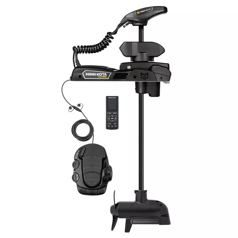 Minn Kota Ulterra QUEST Brushless Bow-Mount Electric Trolling Motor with Spot-Lock, MEGA Side Imaging, 90/115 Lb. Thrust, 45 In. Shaft, Freshwater