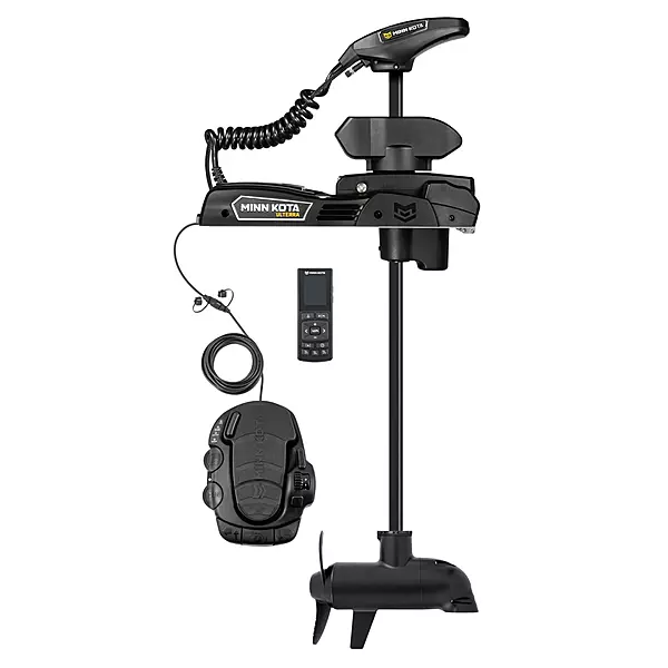 Minn Kota Ulterra QUEST Brushless Bow-Mount Electric Trolling Motor with Spot-Lock, Dual Spectrum CHIRP, 90/115 lb Thrust, 45" Shaft