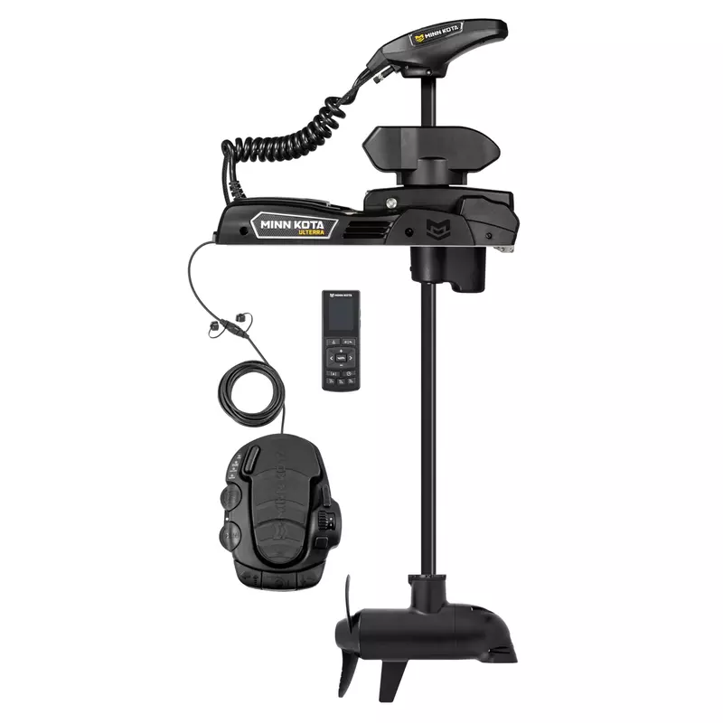 Minn Kota Ulterra QUEST Brushless Bow-Mount Electric Trolling Motor with Spot-Lock, Dual Spectrum CHIRP, 90/115 lb Thrust, 45" Shaft