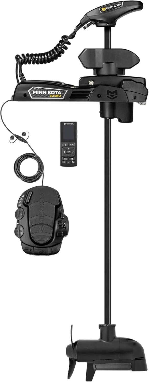 Minn Kota Ulterra QUEST Brushless Bow-Mount Electric Trolling Motor with Spot-Lock, MEGA Side Imaging, 90/115 Lb. Thrust