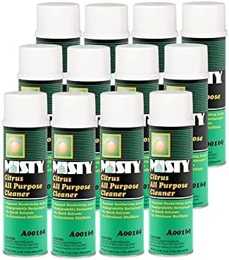 MISTY Citrus All-Purpose Cleaner Foam Spray, 19 oz (Case of 12)