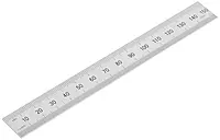 Mitutoyo 182-105, Steel Rule, 6" X 150mm, (1/32, 1/64", 1mm, 1/2mm), 3/64" Thick X 3/4" Wide