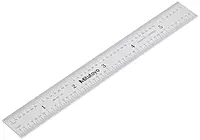 Mitutoyo 182-105, Steel Rule, 6" X 150mm, (1/32, 1/64", 1mm, 1/2mm), 3/64" Thick X 3/4" Wide