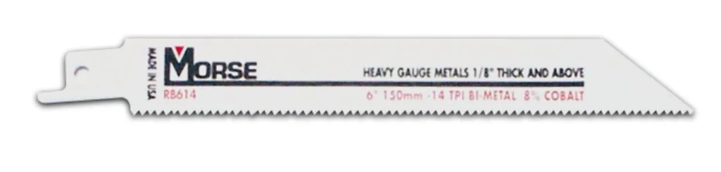 M.K. MORSE 6" Bi-Metal Reciprocating Saw Blades - Matrix II