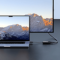 UGREEN HDMI to VGA Adapter, with 3.5mm Audio and Power Port - Black