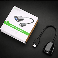 UGREEN HDMI to VGA Converter, 1080p Video Adapter - Black